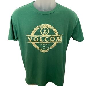 Volcom Stone “Embrace the Strange” Green Tee Shirt Men M Medium
